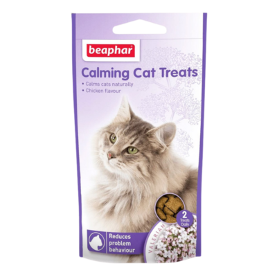 beaphar-calming-cat-treats Ansiedad, Pollo y Valeriana - 35g
